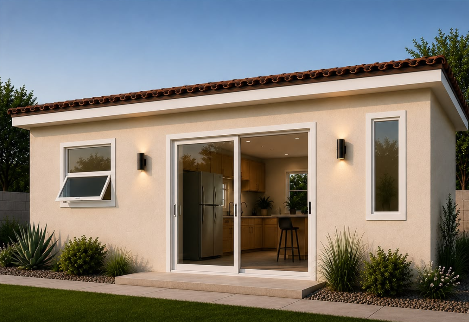 Render de fachada — Pool Lounge 312 en Queen Creek, AZ