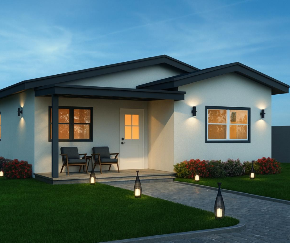 Render de fachada frontal — Main House Hadley 864 en Phoenix, AZ
