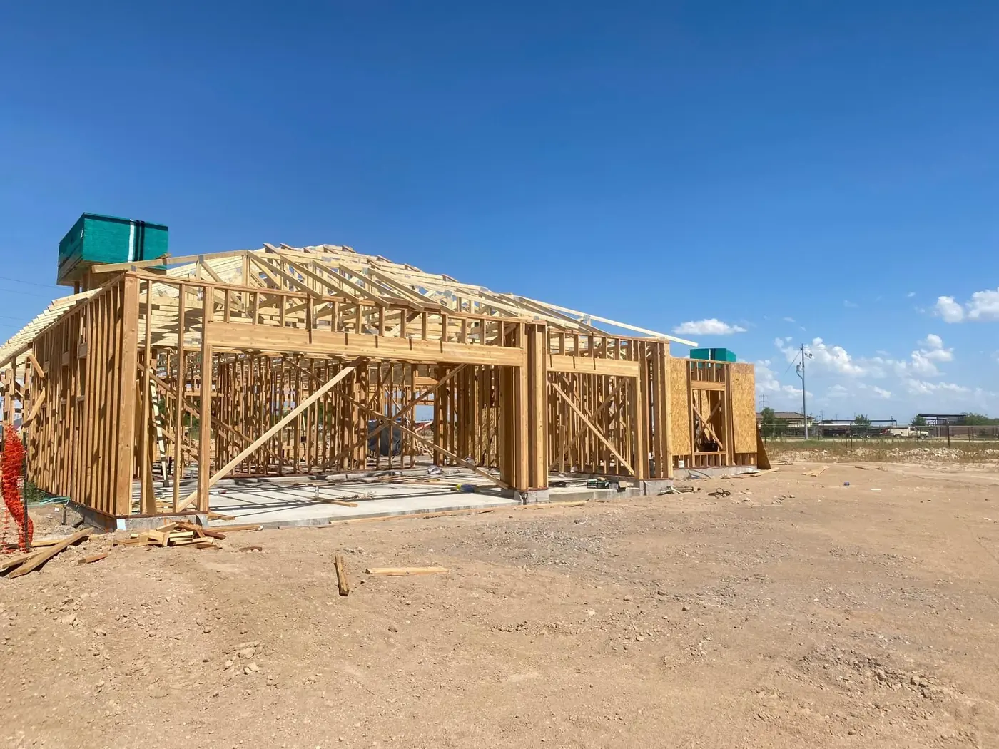 Estructura de madera y armado de techo