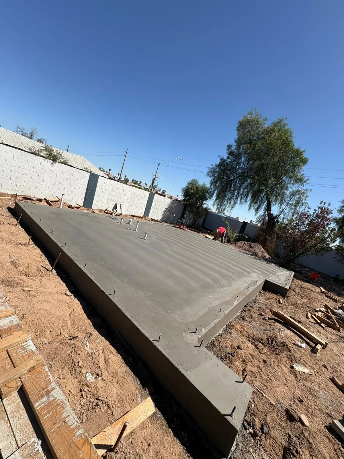 Losa de cimentación terminada